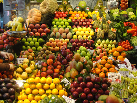 Raw Fruits and Veggies